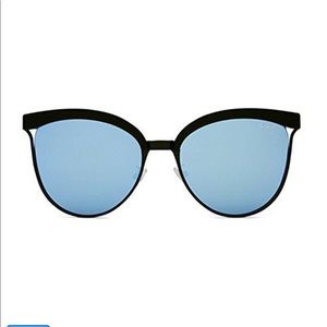 Quay Australia Stardust Sunglasses Mirrored Blue